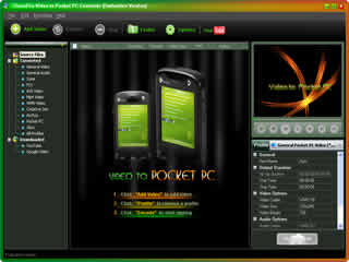 Click to view Clone2Go Video to Pocket PC Converter 2.5.0 screenshot