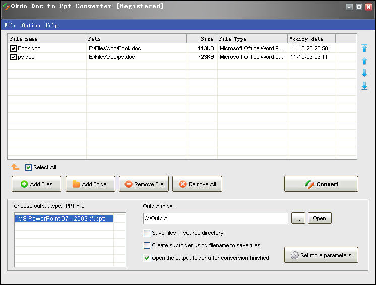 Click to view Okdo Doc to Ppt Converter 5.4 screenshot