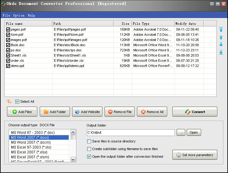 Click to view Okdo Document Converter Professional 5.4 screenshot