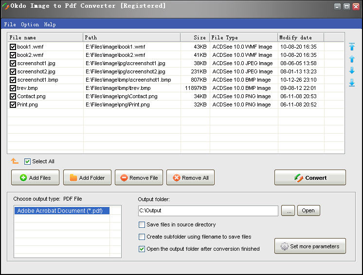 Click to view Okdo Image to Pdf Converter 5.4 screenshot
