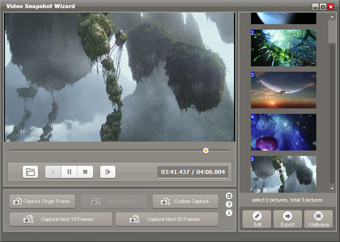 Click to view Video Snapshot Wizard 3.2 screenshot