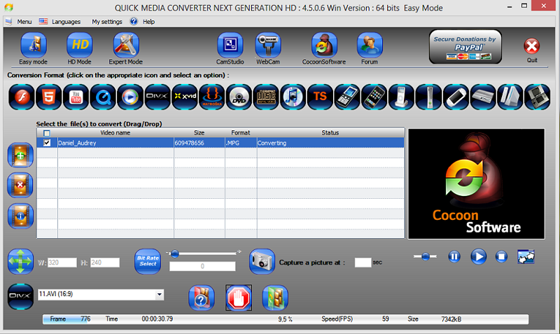 Click to view Quick Media Converter HD_4.8.0.0 screenshot