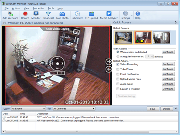 Click to view WebCam Monitor 6.03 screenshot