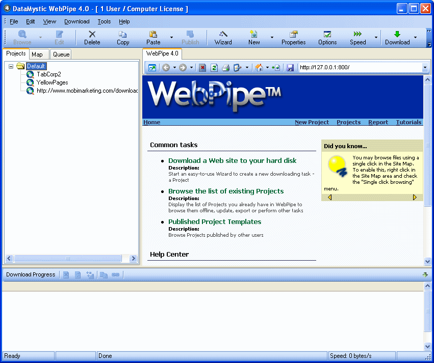 Click to view WebPipe 5.9 SR3 screenshot