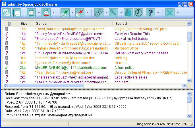 Click to view yMail2 2.0.4.3 screenshot
