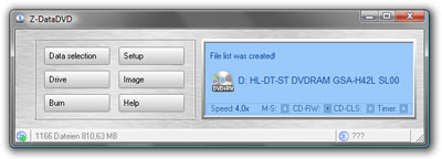 Click to view Z-DataDVD 4.6 screenshot