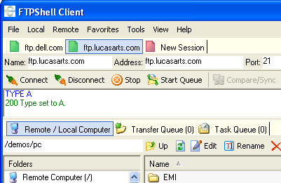 Click to view FTPShell Client 5.22 screenshot