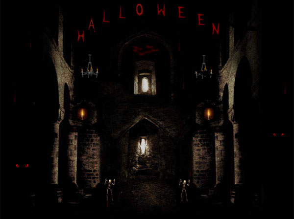 Click to view Halloween in Castle Animated Wallpaper 1.1.0 screenshot