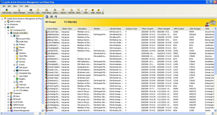 Click to view Active Directory Management Software 9.12.01 screenshot