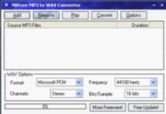 Click to view NBFree MP3 to WAV Converter 2.0 screenshot
