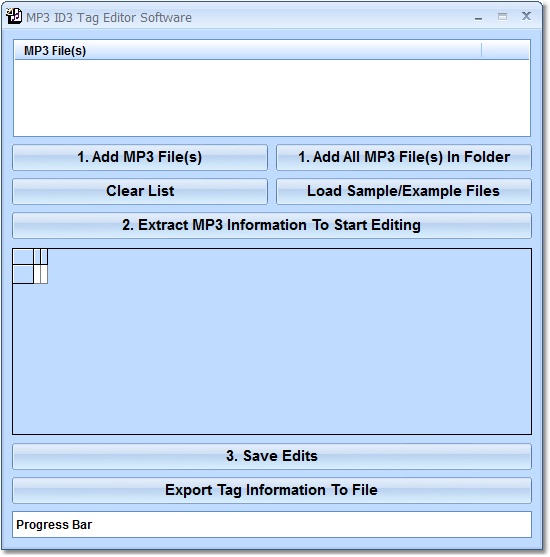Click to view MP3 ID3 Tag Editor Software 7.0 screenshot