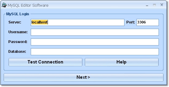 Click to view MySQL Editor Software 7.0 screenshot