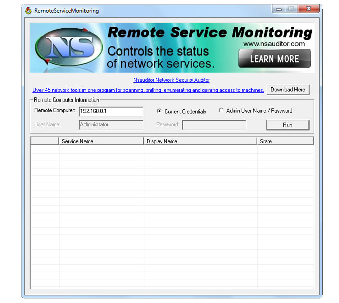 Click to view RemoteServiceMonitoring 1.4.3 screenshot