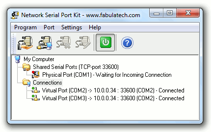 Click to view Network Serial Port Kit 5.8.4 screenshot