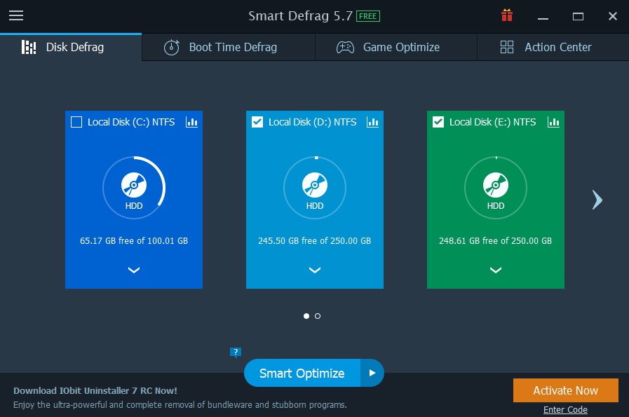 Click to view Smart Defrag 3.1.0.319 screenshot