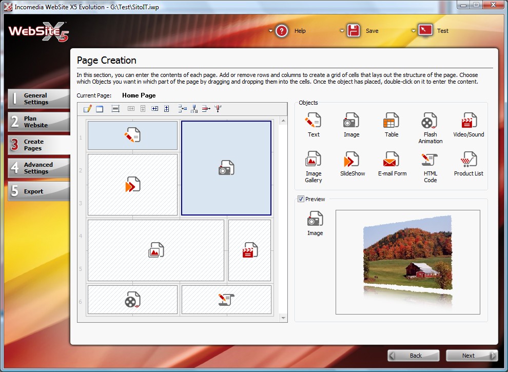 Click to view WebSite X5 Evolution 8.0 screenshot