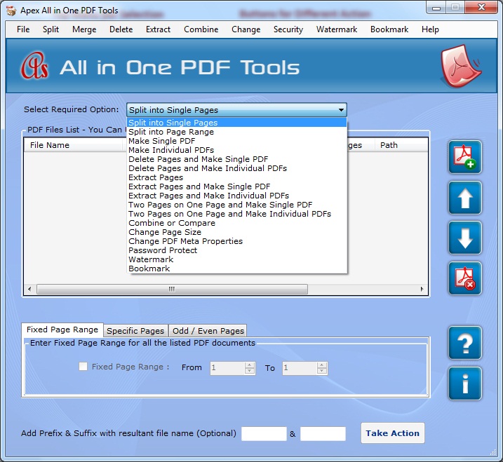 Click to view Apex Append PDF 2.3.8.2 screenshot