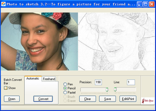 Click to view Photo to Sketch Std 4.0 screenshot