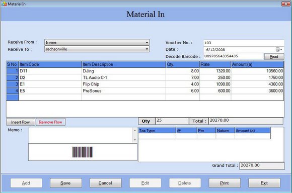 Click to view General Ledger Bookkeeping Software 3.0.1.5 screenshot