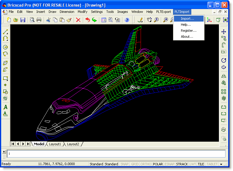 Click to view PLT Import for Bricscad 1.0 screenshot
