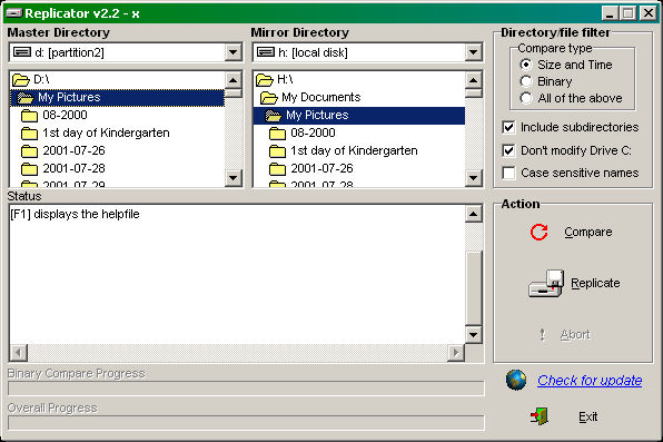 Click to view Directory Replicator 2.2.6 screenshot