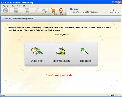 Click to view Recover Deleted File 11.01.01 screenshot