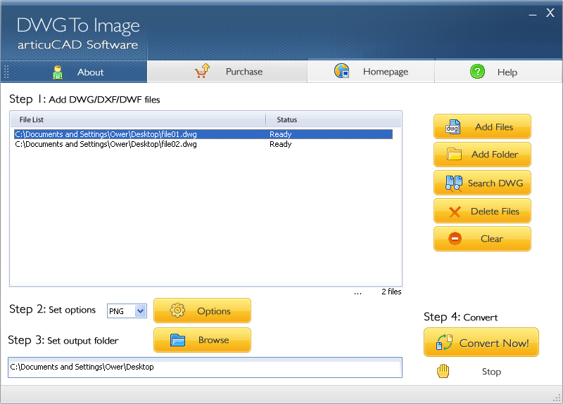 Click to view articuCAD DWG DXF to Image Converter 4.4.8 screenshot