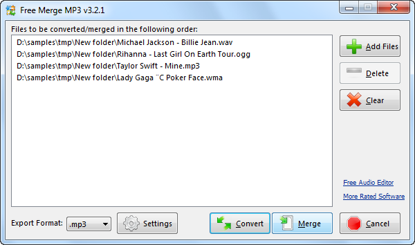 Screenshot for FreeTrim MP3 3.8.5