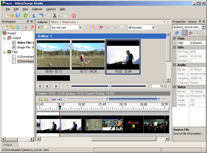Click to view Videocharge Studio 2.12.2 screenshot