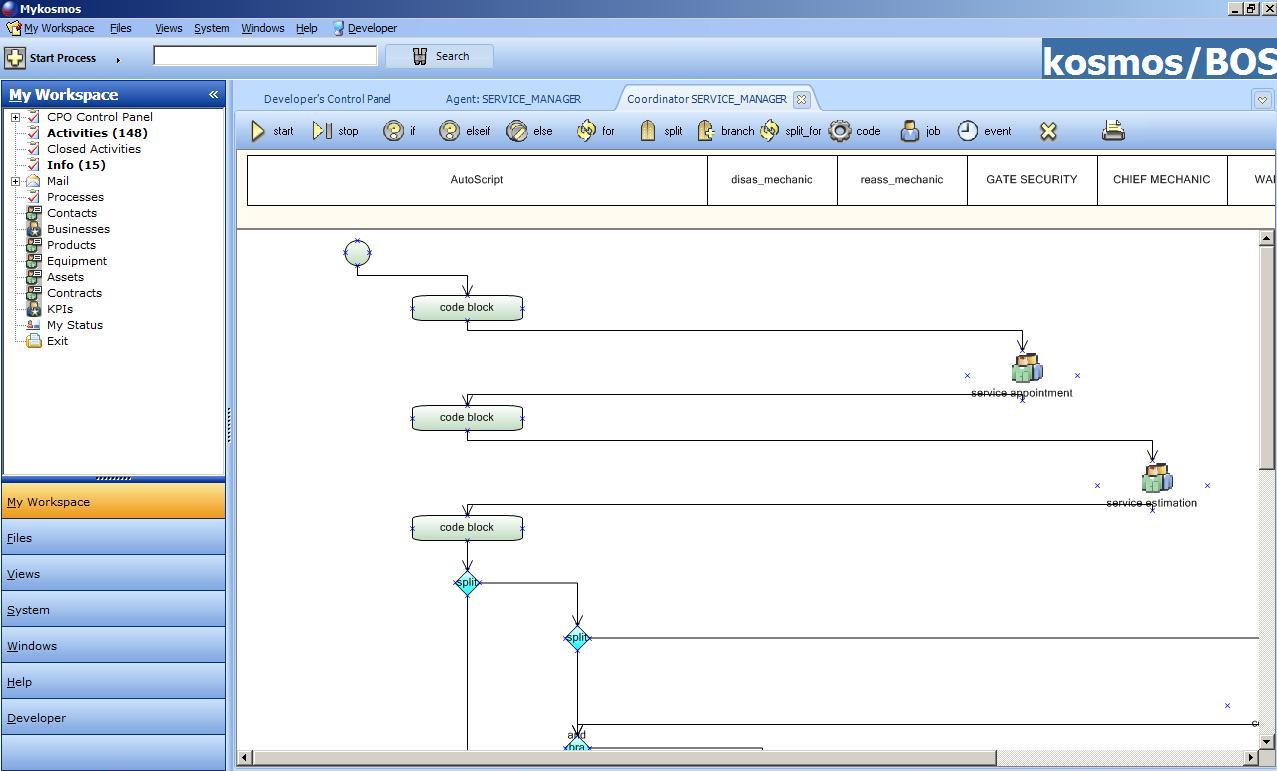 Click to view Car Service Process Automation 2.00 screenshot