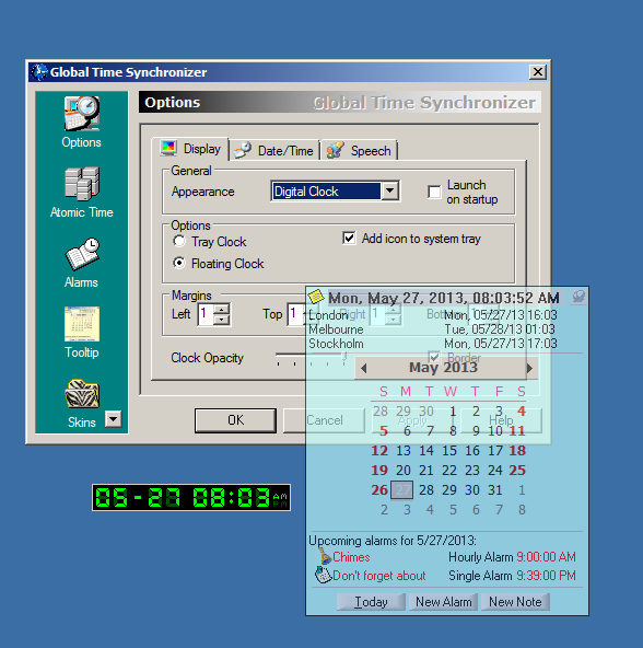 Click to view Global Time Synchronizer 2.1 screenshot