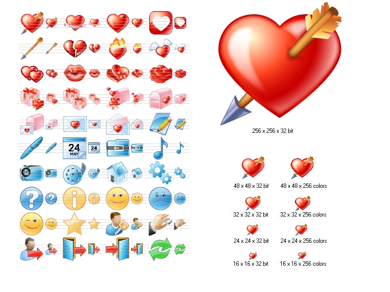 Click to view Love Icon Set 2013.1 screenshot