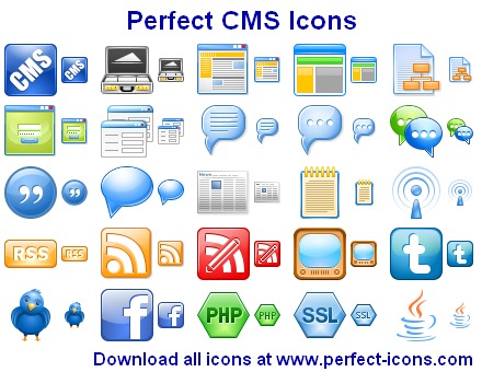 Click to view Perfect CMS Icons 2013.1 screenshot
