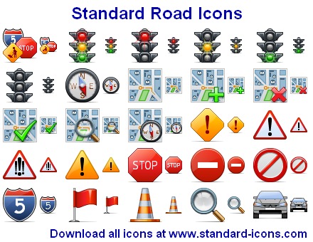 Click to view Standard Road Icons 2013.2 screenshot