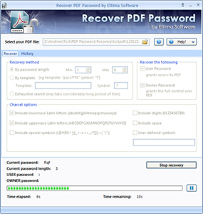 Click to view PDF Password Remover 2.3 screenshot