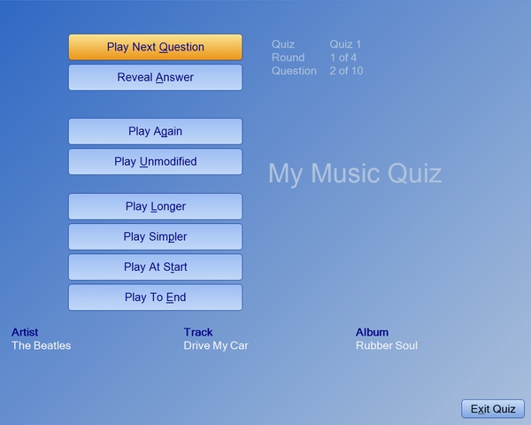 Click to view My Music Quiz 1.4.2a screenshot