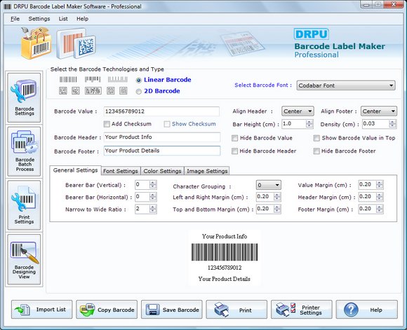 Click to view Trade Label Software 7.3.0.1 screenshot