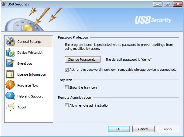 Click to view USB Security 2.6 screenshot