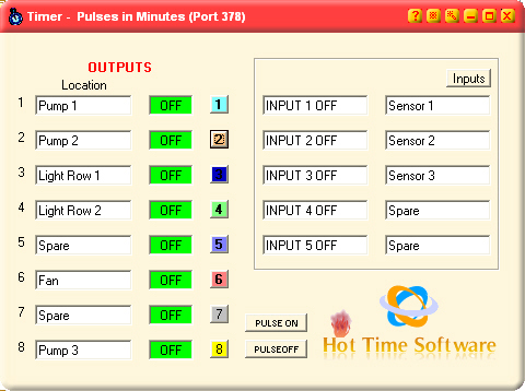 Click to view Timer (Pulses in Minutes) 4.2.0.4 screenshot