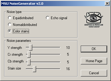 Click to view MSU NoiseGenerator VirtualDub plugin 2.1 screenshot