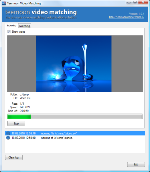 Click to view Teemoon Video Matching 1.0.5 screenshot