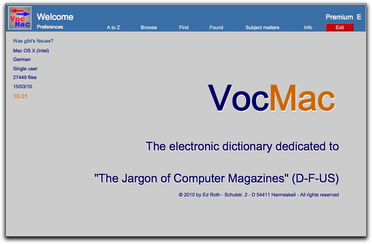 Click to view VocMac 2010 (WIN) 10_01 screenshot