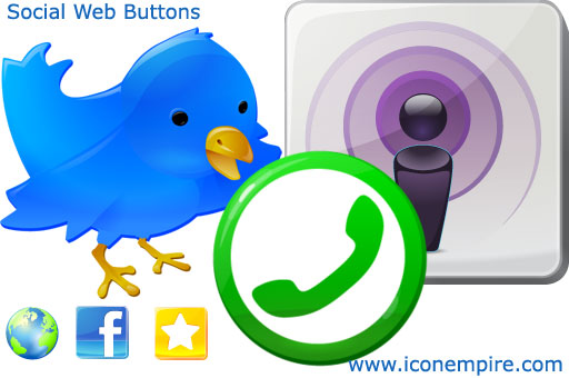 Click to view Social Web Buttons 3.0 screenshot
