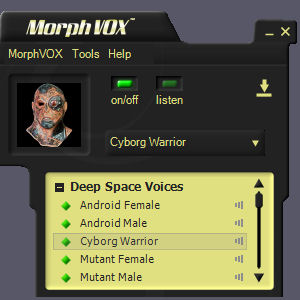 Click to view Deep Space Voices - MorphVOX Add-on 3.3.1 screenshot