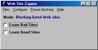 Click to view Web Site Zapper 9.2.0 screenshot
