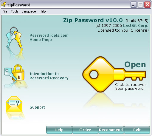 Click to view LastBit Zip Password Recovery 10.1.6805 screenshot